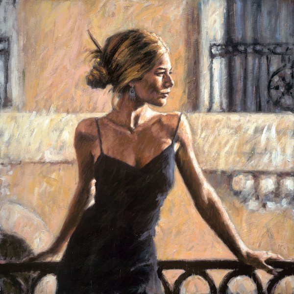Fabian Perez BALCONY AT BUENOS AIRES III